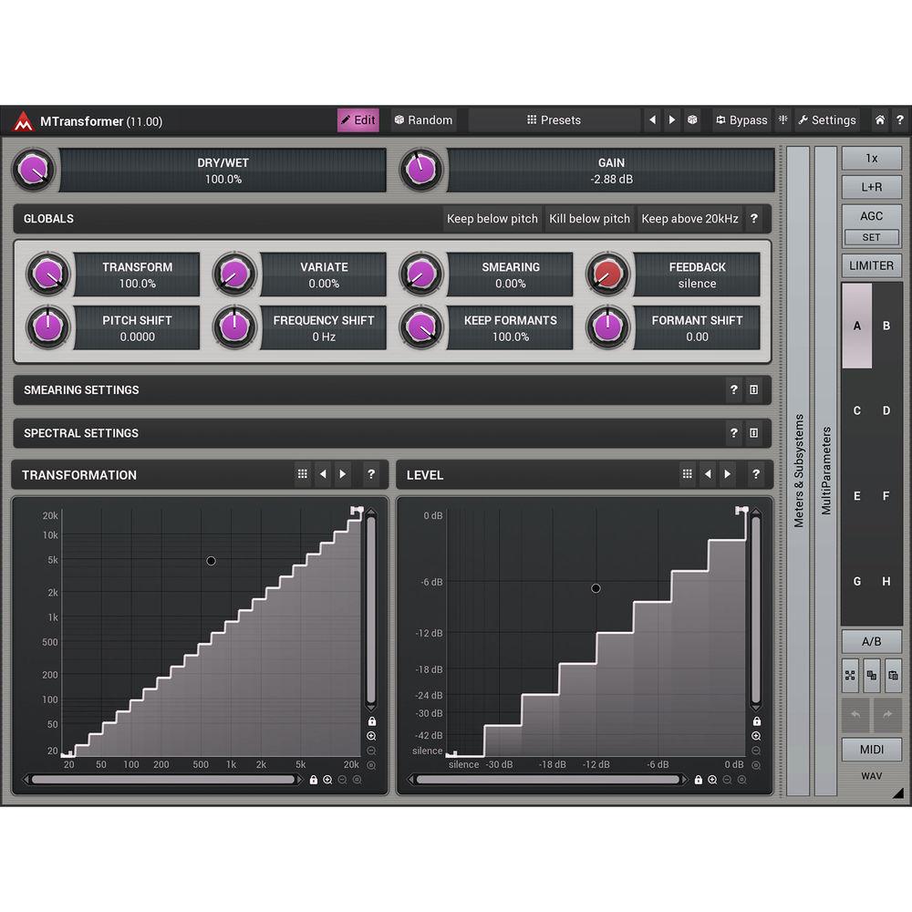 MeldaProduction MTransformer - Pitch- and Frequency-Shifter Plug-In