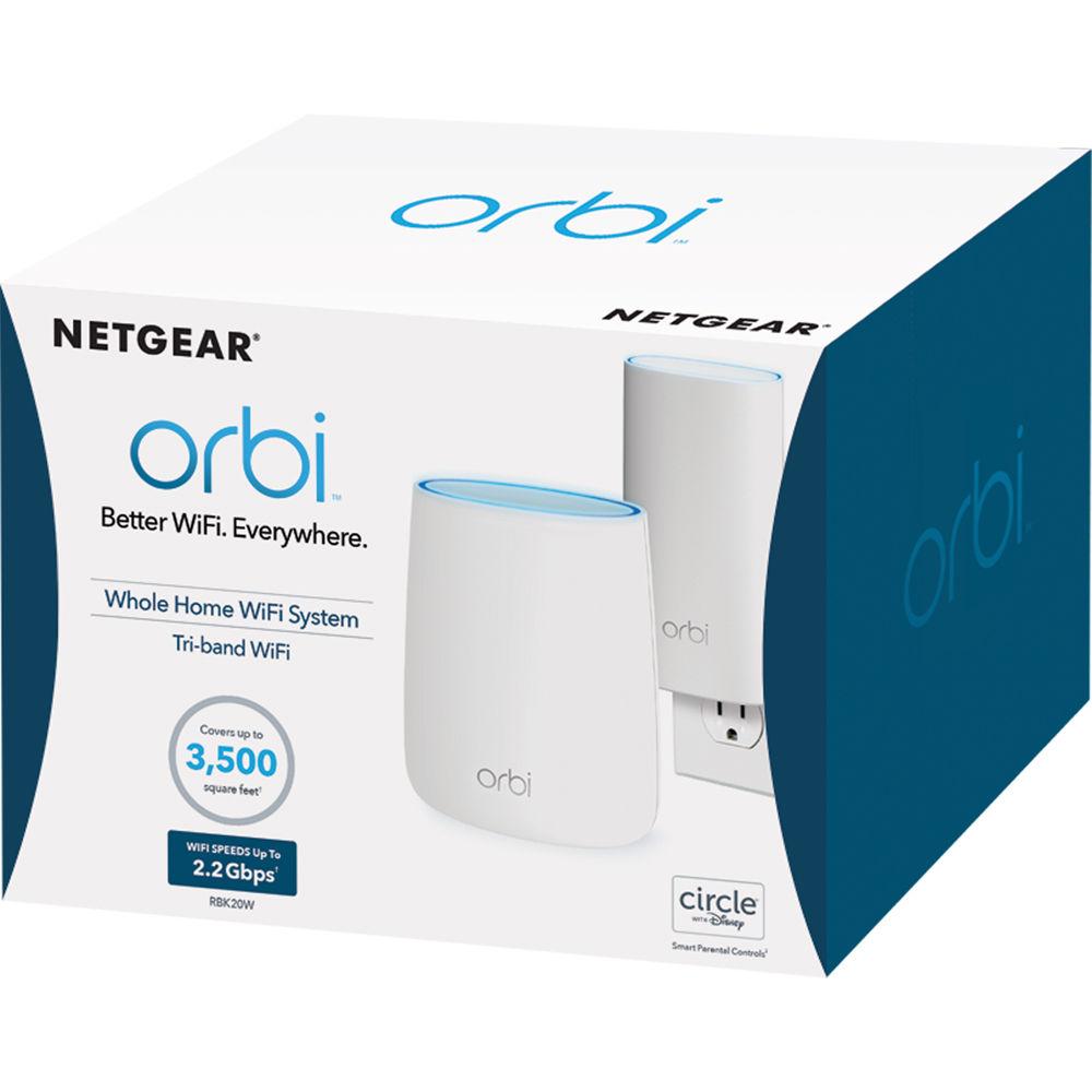 Netgear Orbi Whole-Home AC2200 Tri-Band Wi-Fi System, Netgear, Orbi, Whole-Home, AC2200, Tri-Band, Wi-Fi, System