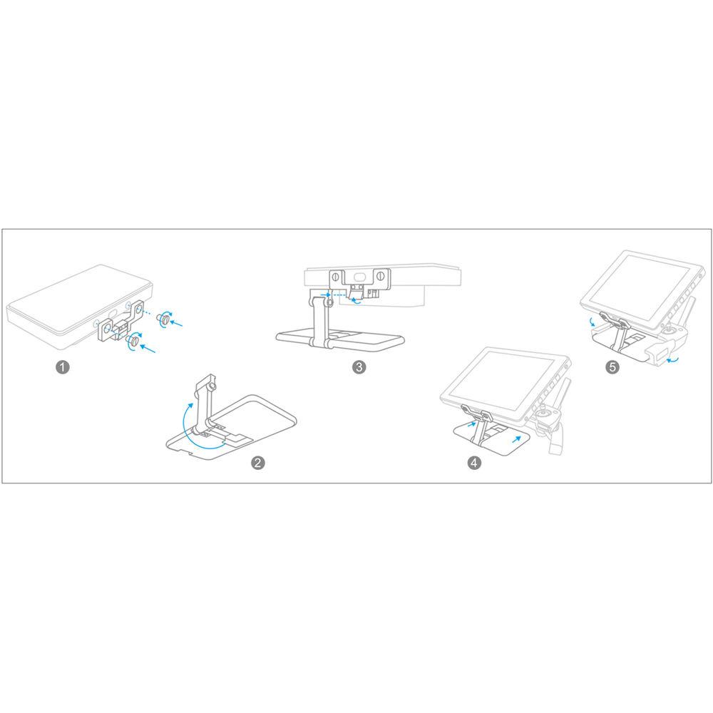 PGYTECH Crystalsky Remote Controller Mounting Bracket for Mavic and Spark