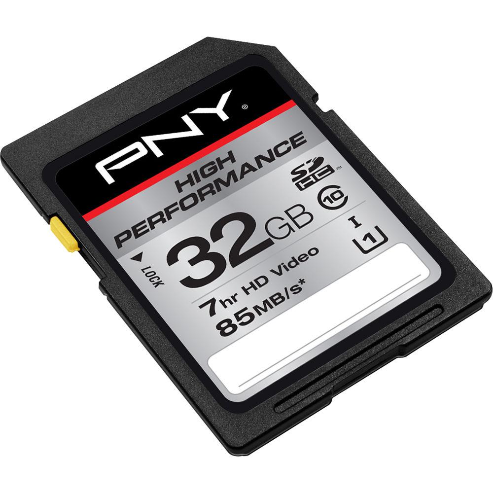 PNY Technologies 32GB High Performance UHS-I SDHC Memory Card