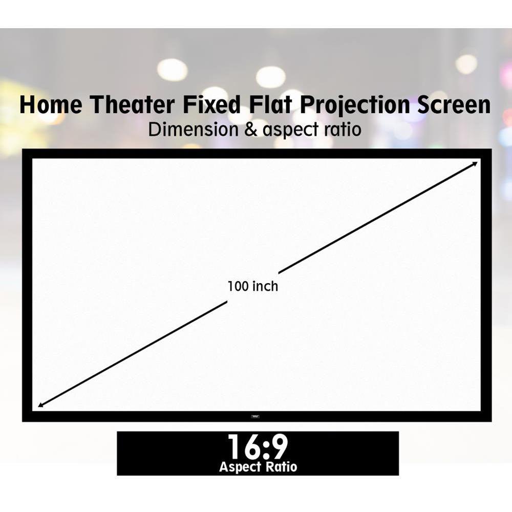 Pyle Pro Fixed Wall Mount Projector Screen