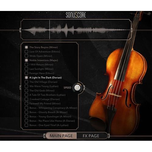 SONUSCORE Lyrical Violin Phrases Virtual Instrument Library