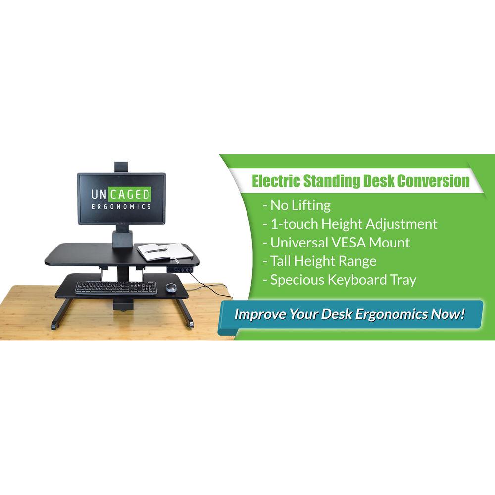 Uncaged Ergonomics Electric Standing Desk Conversion