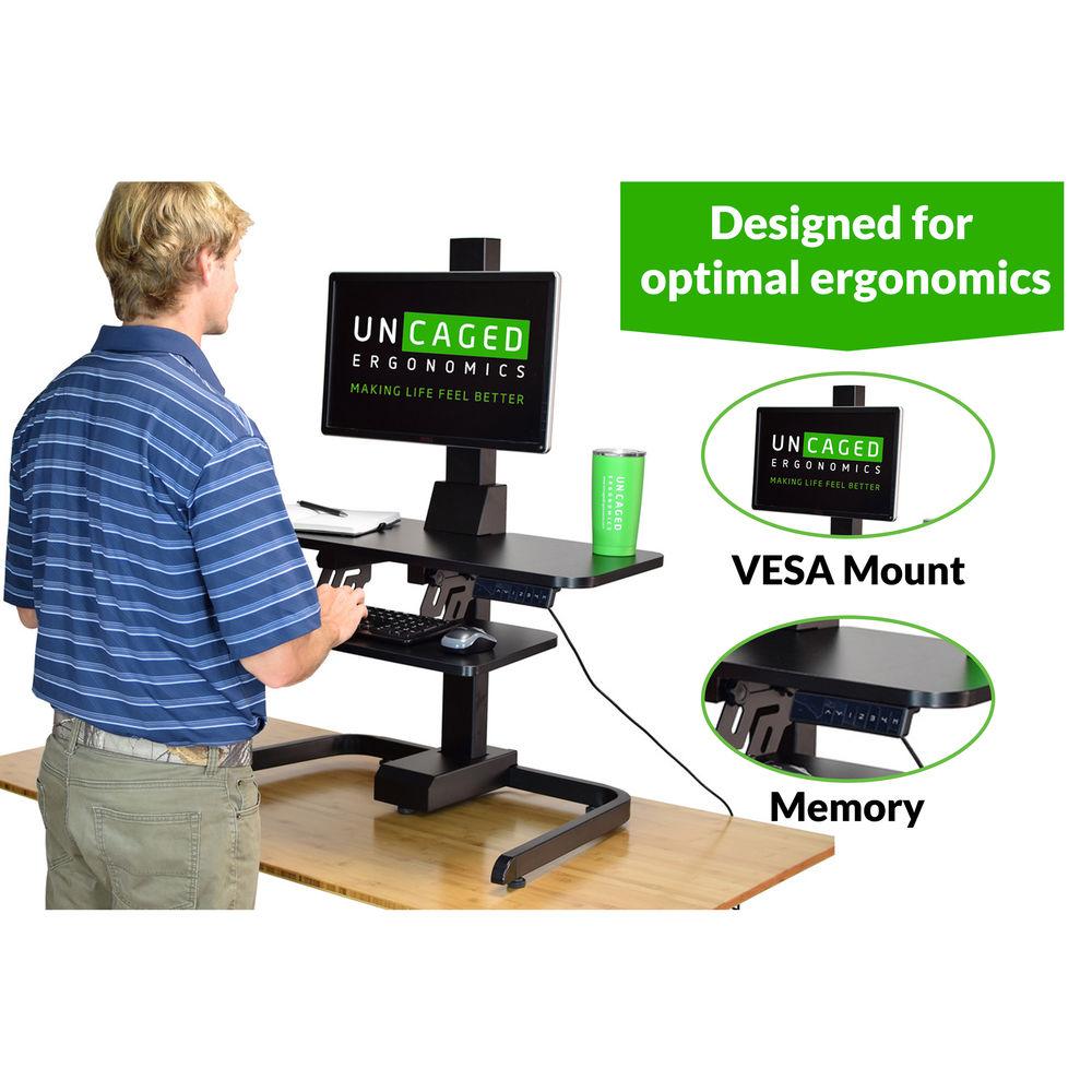 Uncaged Ergonomics Electric Standing Desk Conversion