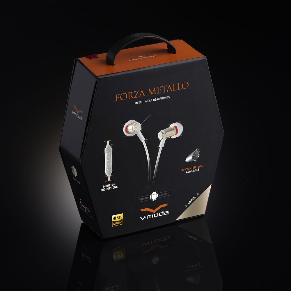 V-MODA Forza Metallo In-Ear Headphones with In-Line Mic and Remote Control