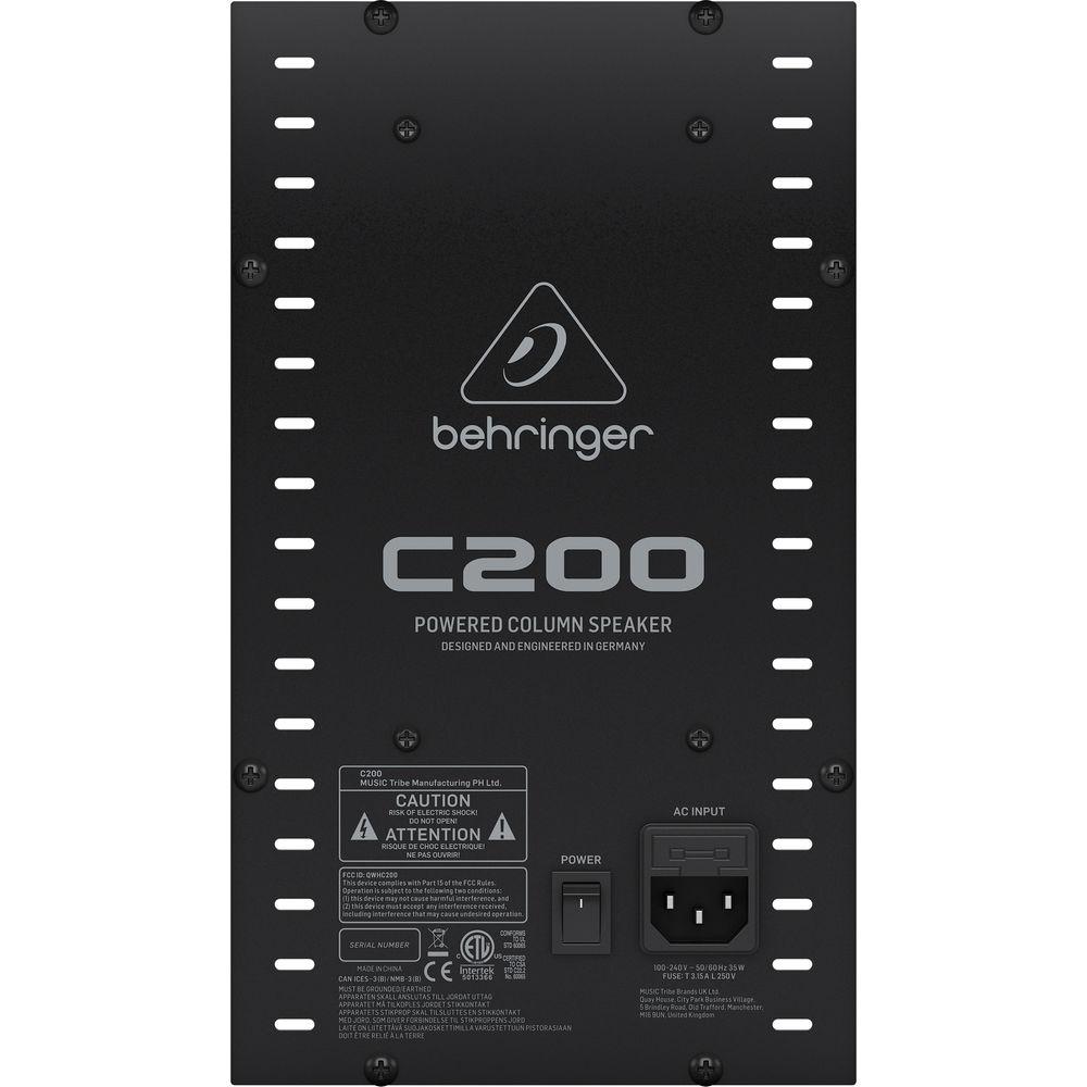 Behringer C200 Bluetooth-Enabled 200W Powered Column PA System with LED Lighting