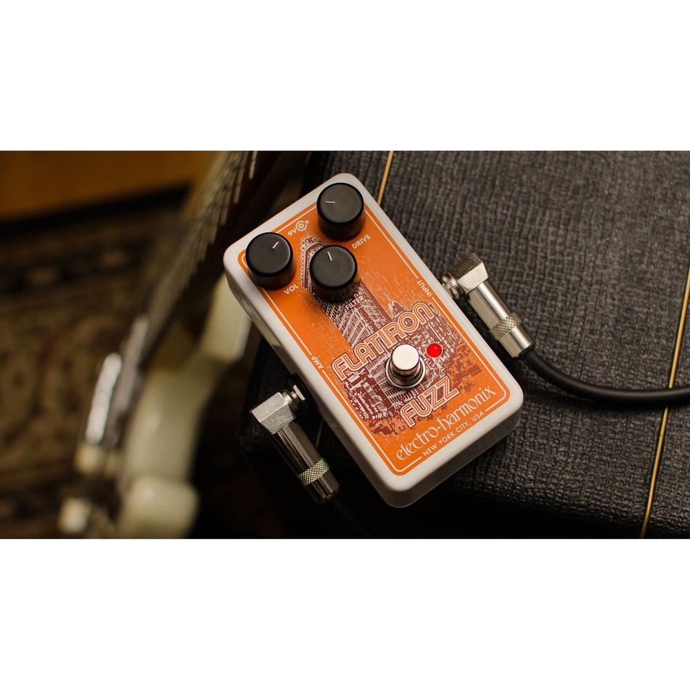 Electro-Harmonix Flatiron Fuzz Distortion Pedal for Electric Guitars
