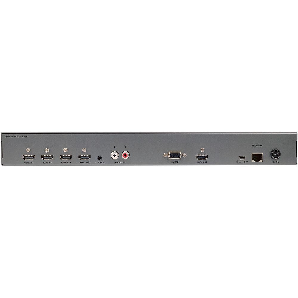 Gefen 4K 600 MHz 4 x 1 Multiview Seamless Switcher with Audio De-Embedder