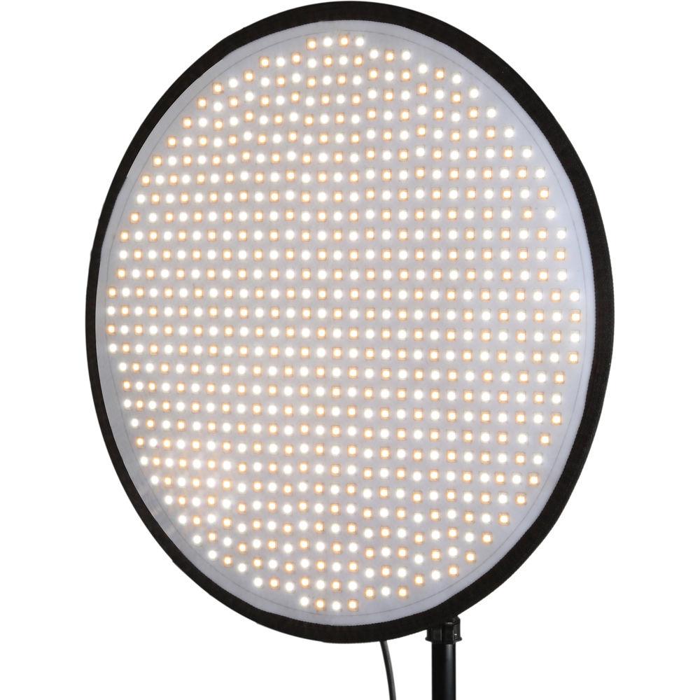 Genaray PortaSun Round Flexible Bi-Color LED Light with Softbox and Grid