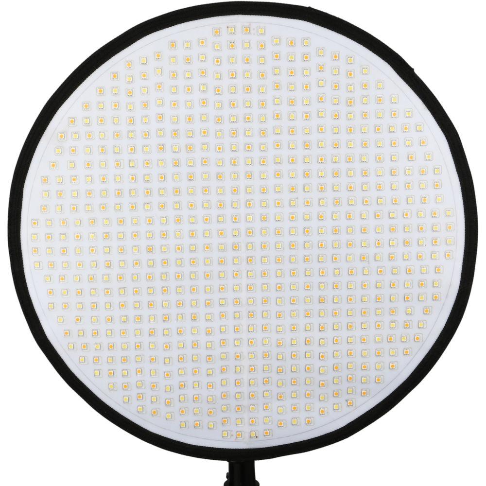 Genaray PortaSun Round Flexible Bi-Color LED Light with Softbox and Grid