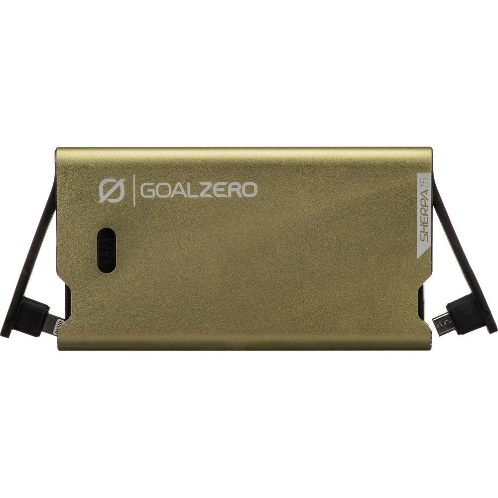 GOAL ZERO Sherpa 15 Power Bank Micro-USB & Lightning Connector