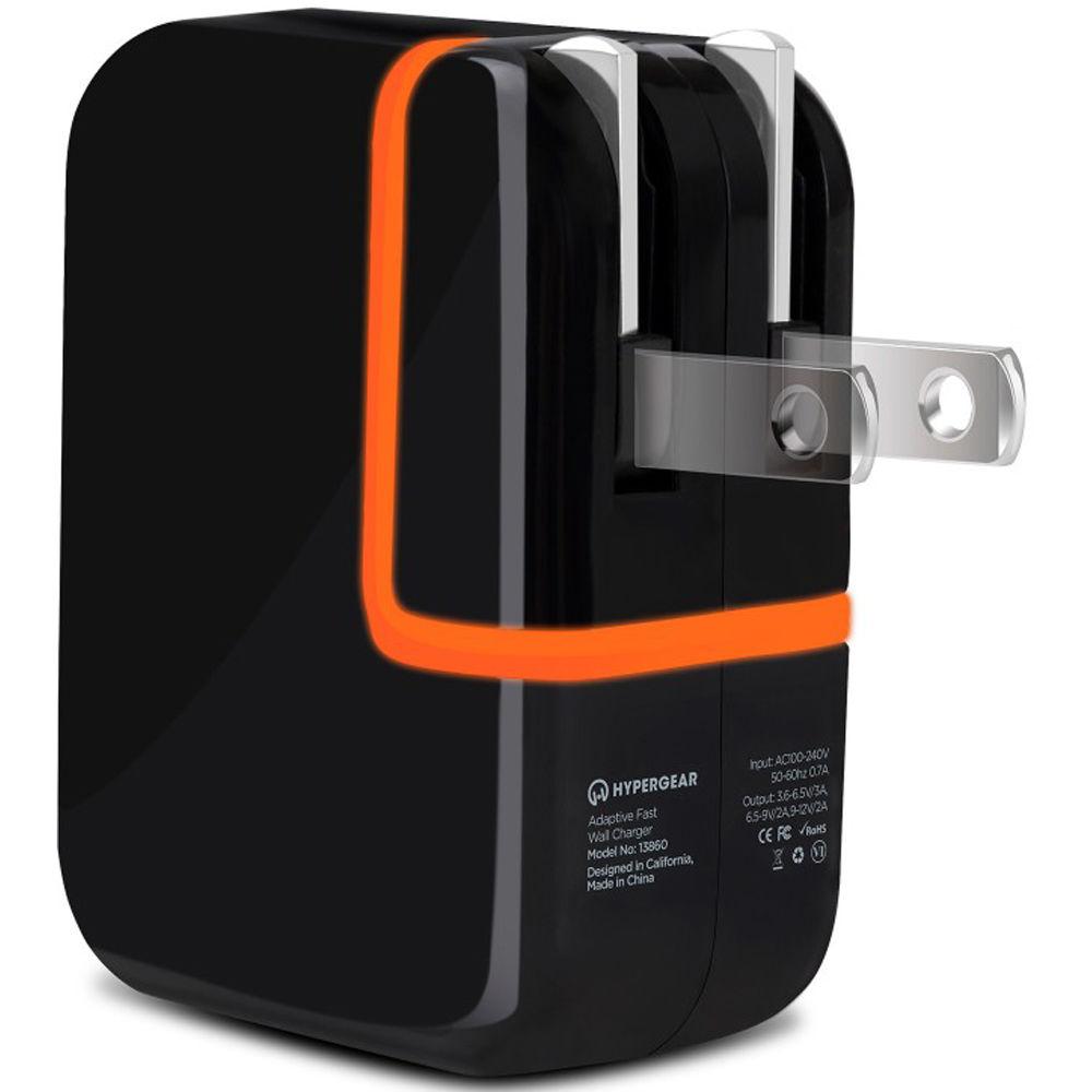 HyperGear Adaptive Quick Charge 3.0 Wall Charger with Hybrid USB Cable