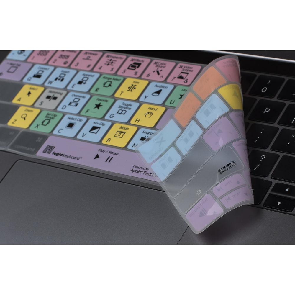 LogicKeyboard Apple Final Cut Pro X Silicone Keyboard Cover for MacBook Pro Touch Bar 2016