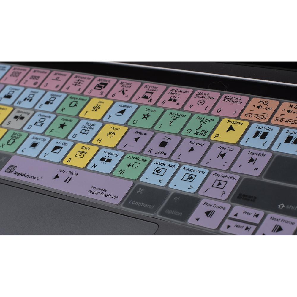 LogicKeyboard Apple Final Cut Pro X Silicone Keyboard Cover for MacBook Pro Touch Bar 2016