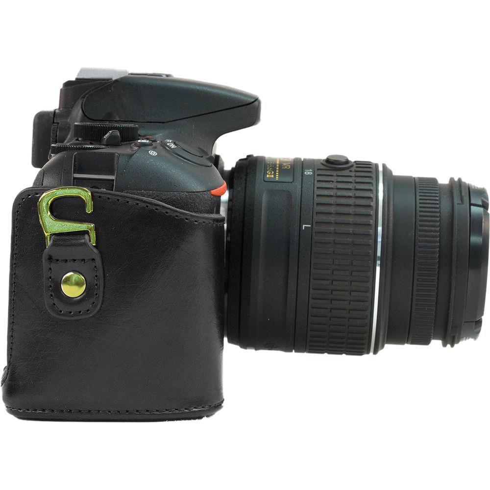 MegaGear Ever Ready PU Leather Case for Nikon D5300 with 18-55, 18-135, or 18-200mm VR Lens