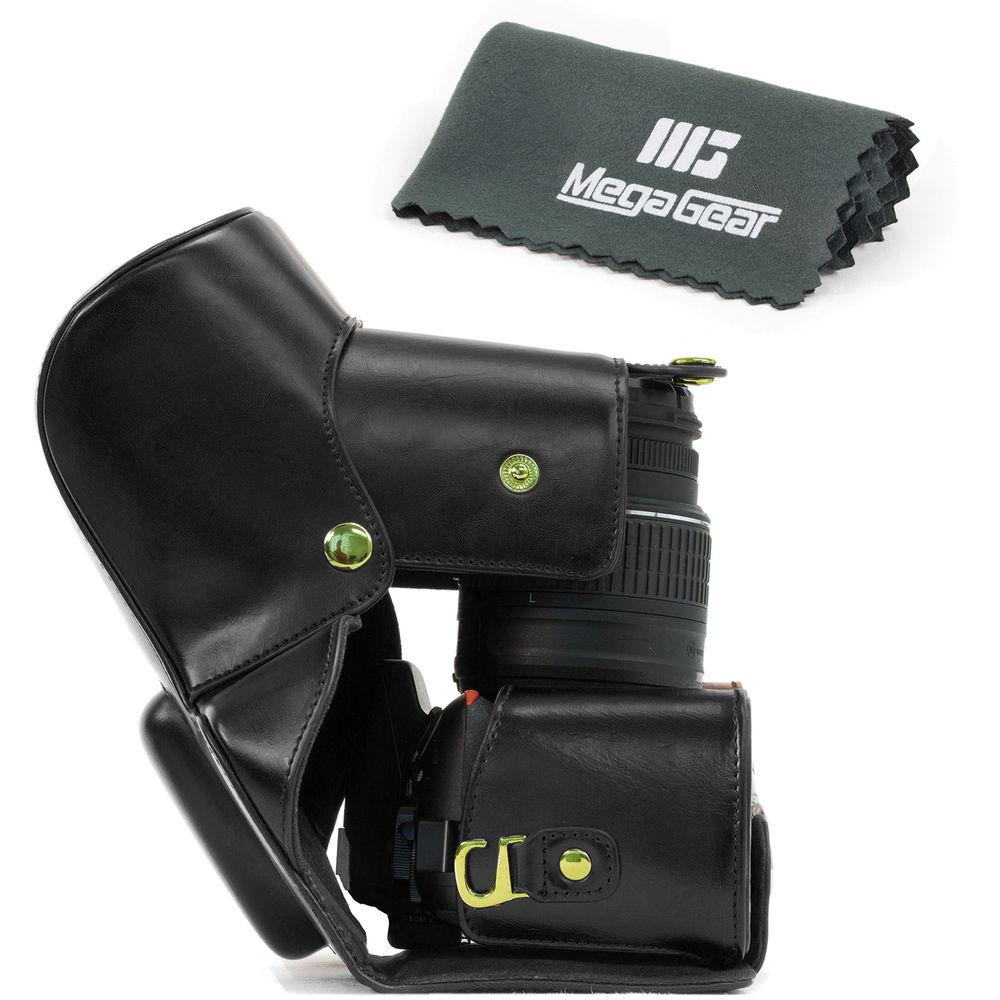 MegaGear Ever Ready PU Leather Case for Nikon D5300 with 18-55, 18-135, or 18-200mm VR Lens