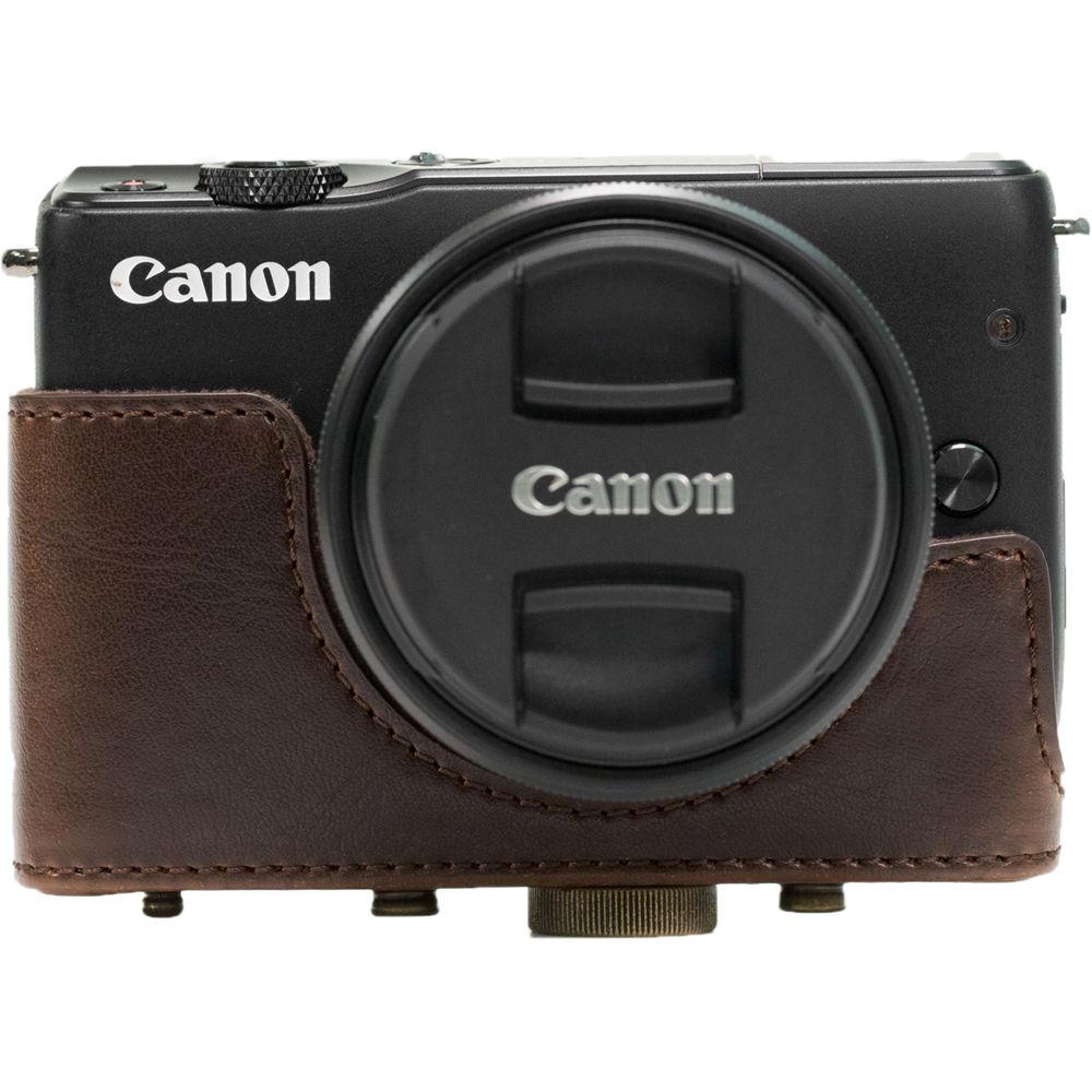 MegaGear Ever Ready PU Leather Case & Strap for Canon EOS M10