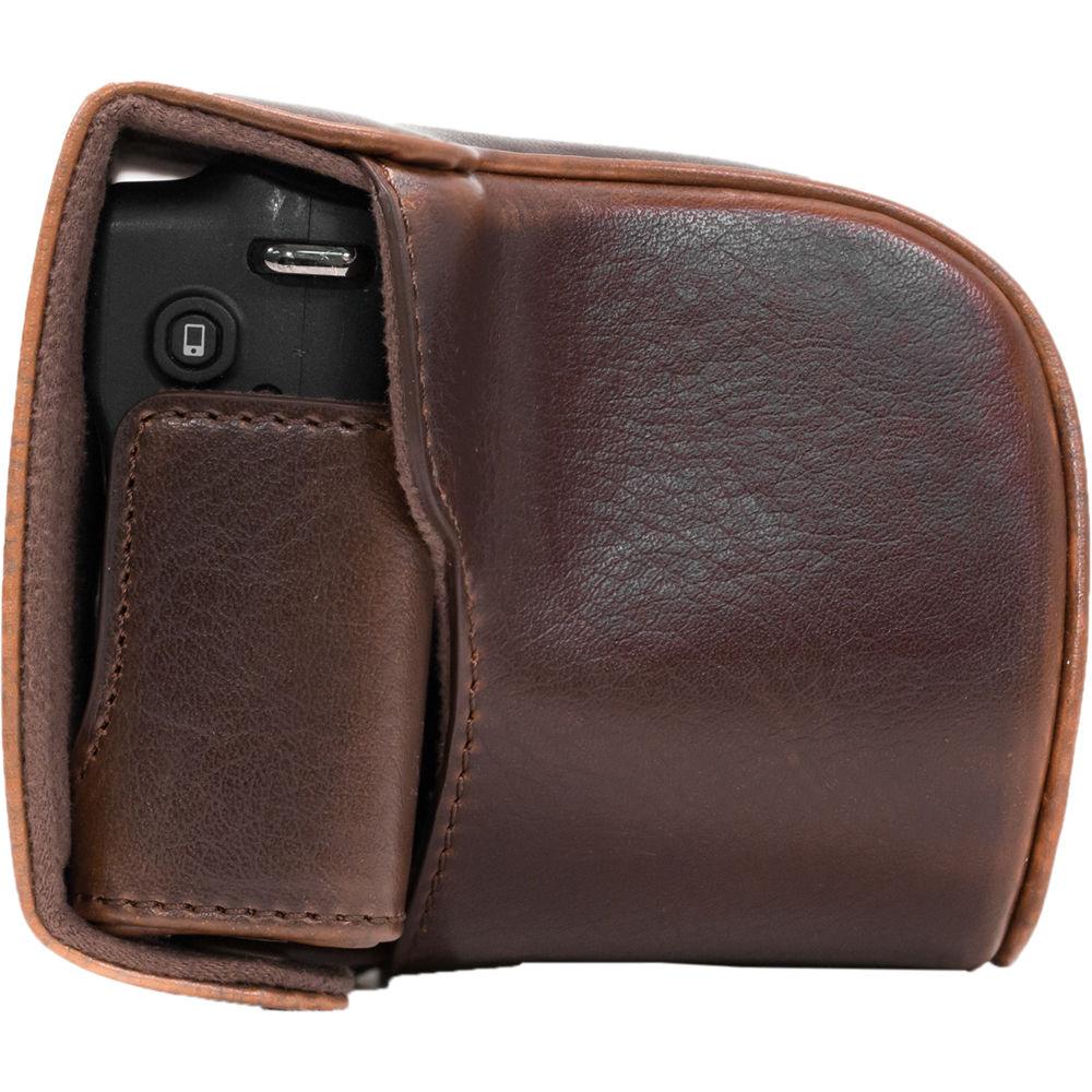 MegaGear Ever Ready PU Leather Case & Strap for Canon EOS M10