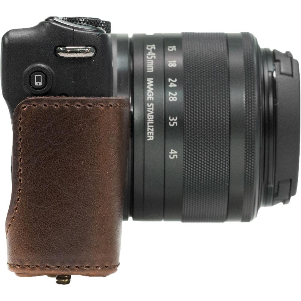 MegaGear Ever Ready PU Leather Case & Strap for Canon EOS M10