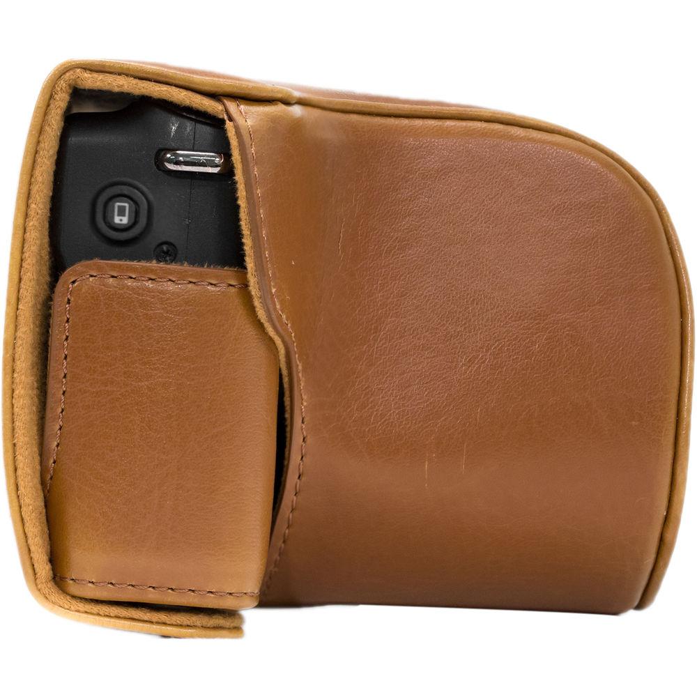 MegaGear Ever Ready PU Leather Case & Strap for Canon EOS M10