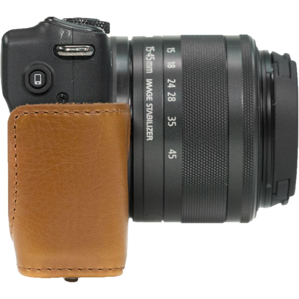 MegaGear Ever Ready PU Leather Case & Strap for Canon EOS M10