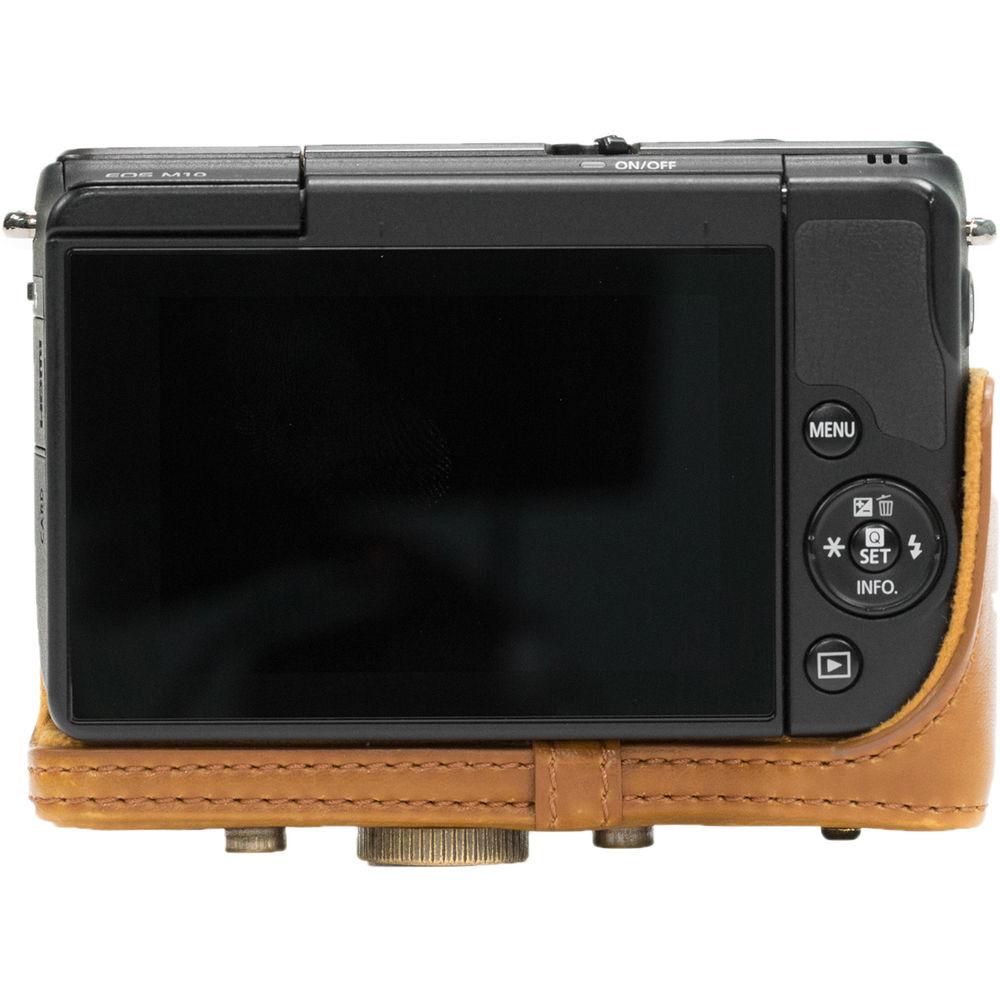 MegaGear Ever Ready PU Leather Case & Strap for Canon EOS M10