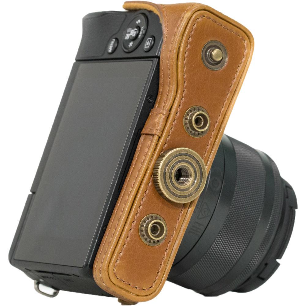 MegaGear Ever Ready PU Leather Case & Strap for Canon EOS M10