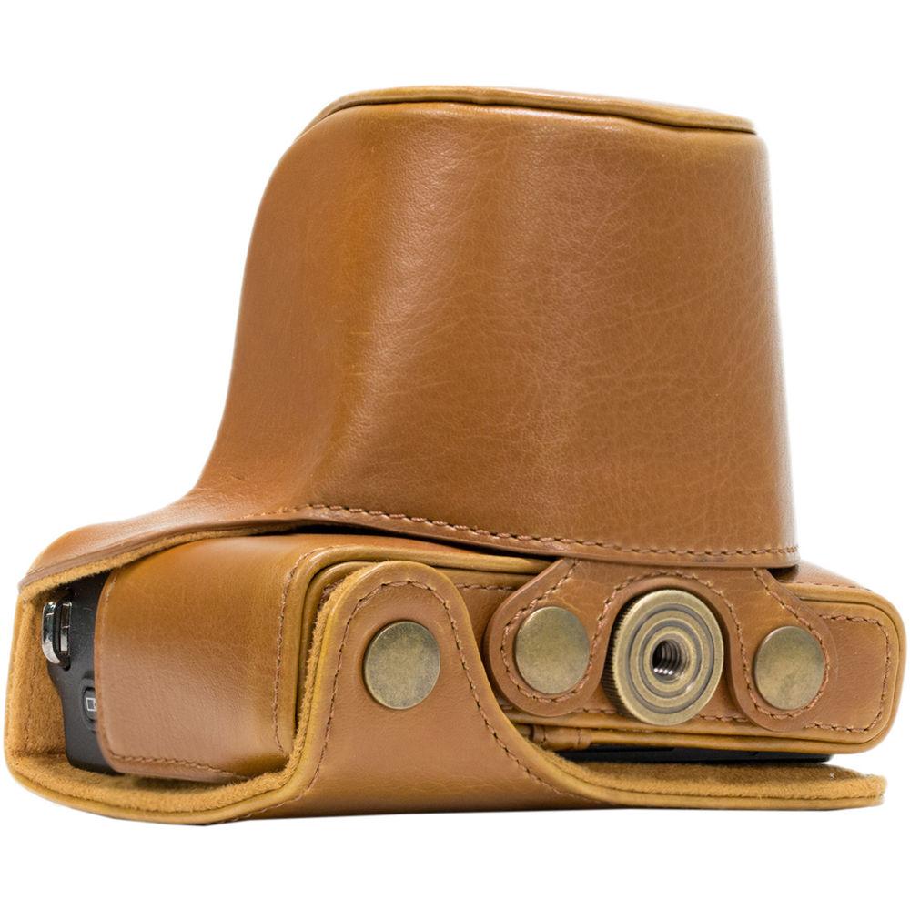 MegaGear Ever Ready PU Leather Case & Strap for Canon EOS M10