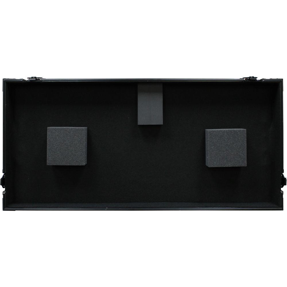 Odyssey Innovative Designs Black Label Universal CD Digital Media Player DJ Coffin with Wheels