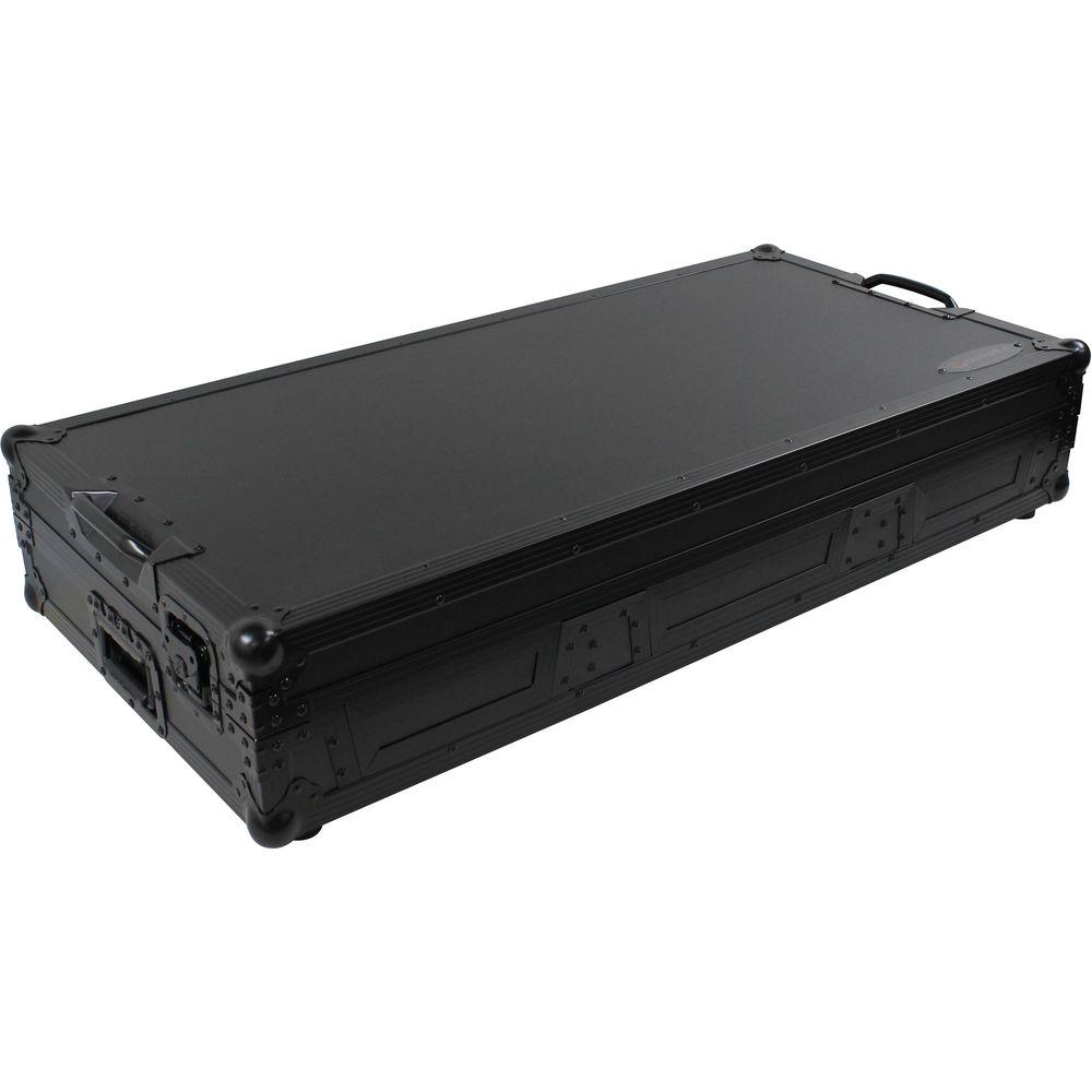 Odyssey Innovative Designs Black Label Universal CD Digital Media Player DJ Coffin with Wheels