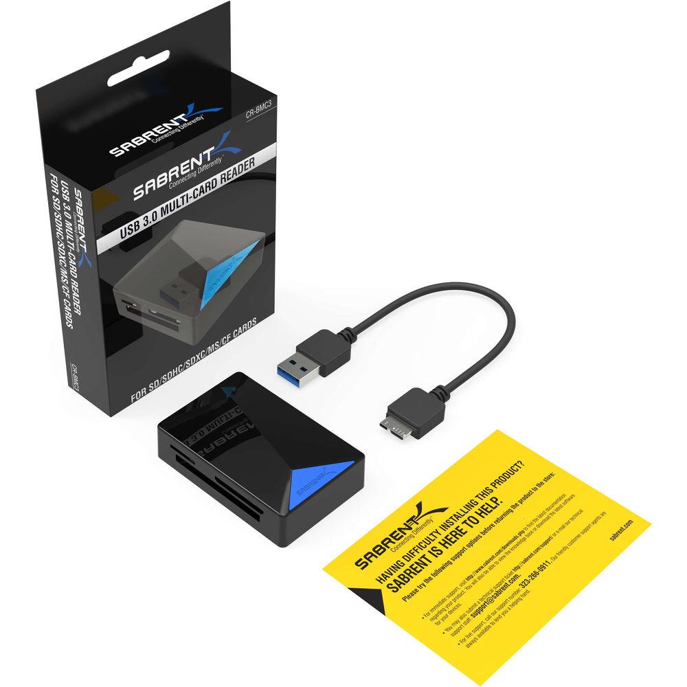 Sabrent 4-Slot USB 3.0 Memory Card Reader