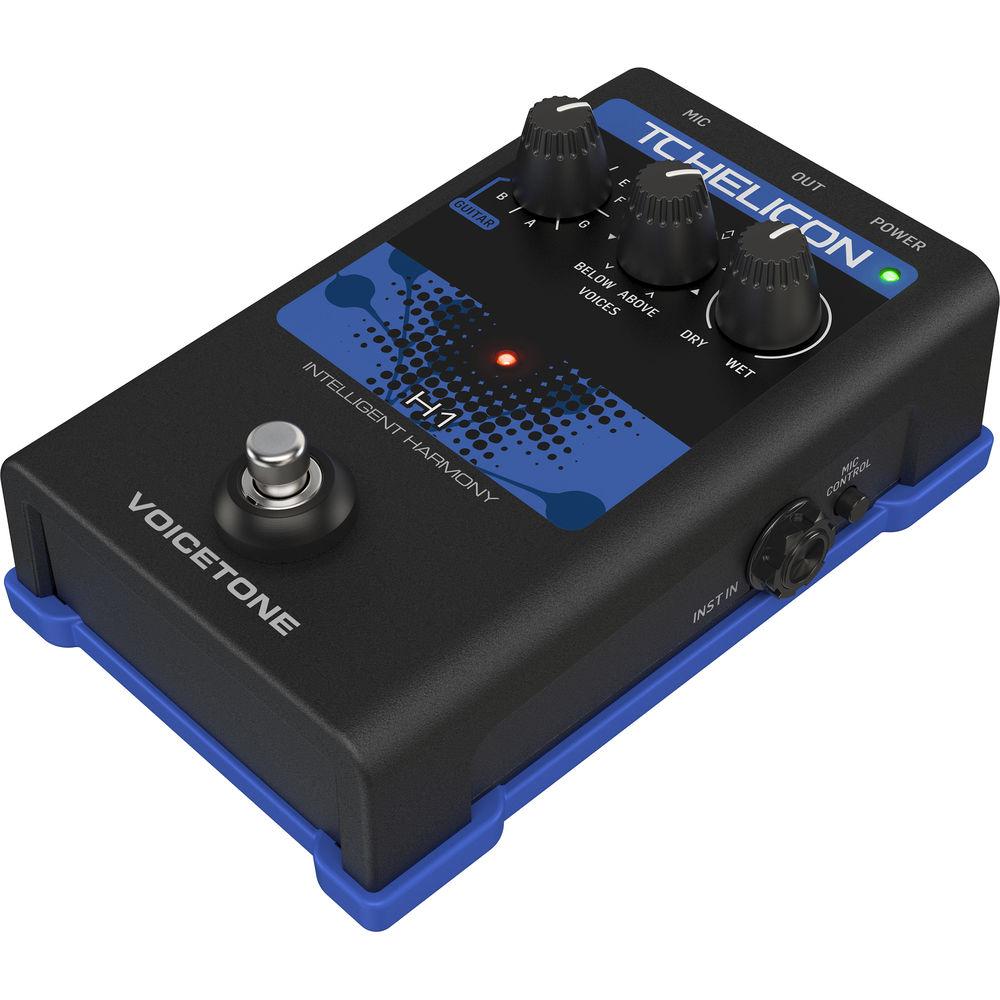 TC-Helicon VOICETONE H1 Stompbox for Guitar-Controlled Vocal Harmonies on Stage