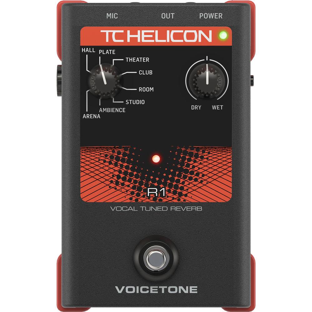 TC-Helicon VOICETONE R1 Stompbox for Vocal Reverb on Stage