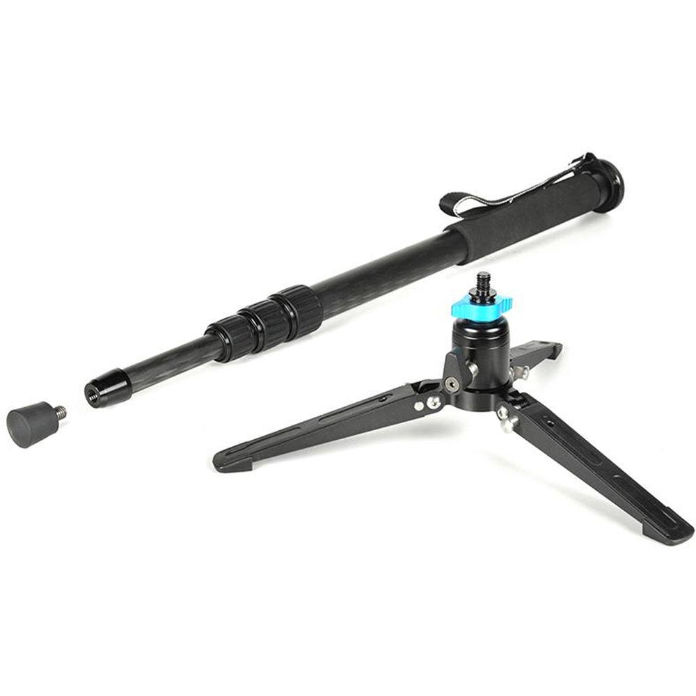 Tiltall Tripod BM-826C Bi-Pod 4-Section Carbon Fiber Monopod