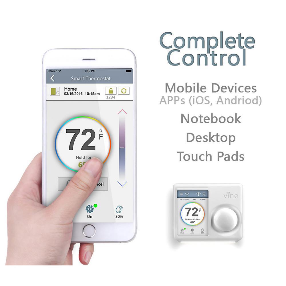Vine TJ-610 Wi-Fi Touchscreen Thermostat