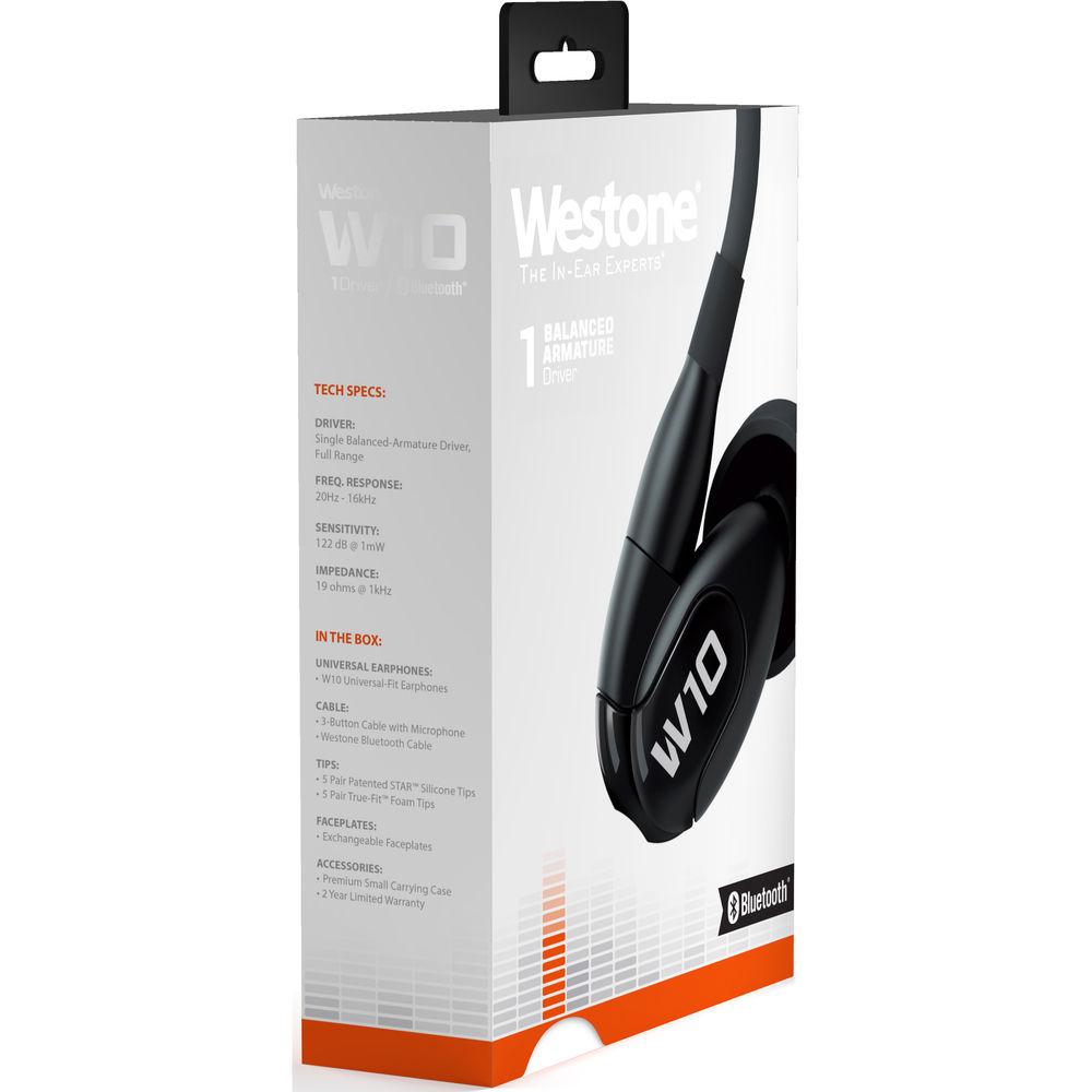 Westone W10 Gen 2 Single-Driver True-Fit Earphones with MMCX and Bluetooth Cables