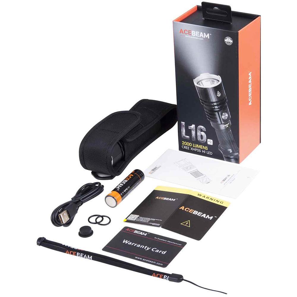 Acebeam L16 Rechargeable LED Flashlight