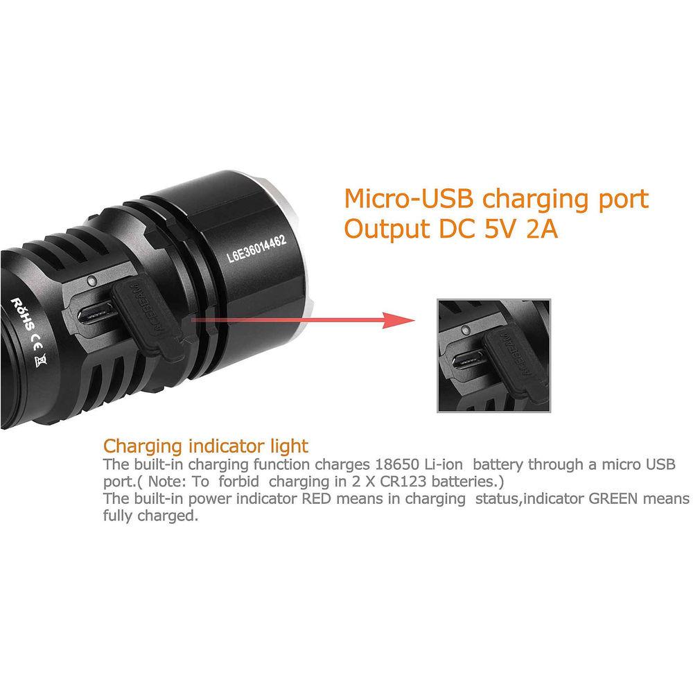 Acebeam L16 Rechargeable LED Flashlight