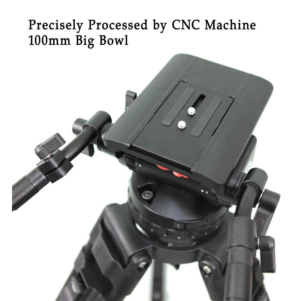 CAME-TV Carbon Fiber Tripod with Fluid Head