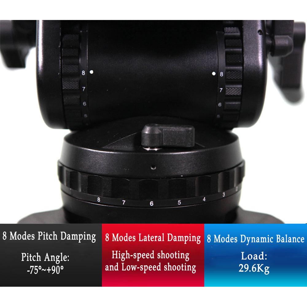 CAME-TV Carbon Fiber Tripod with Fluid Head