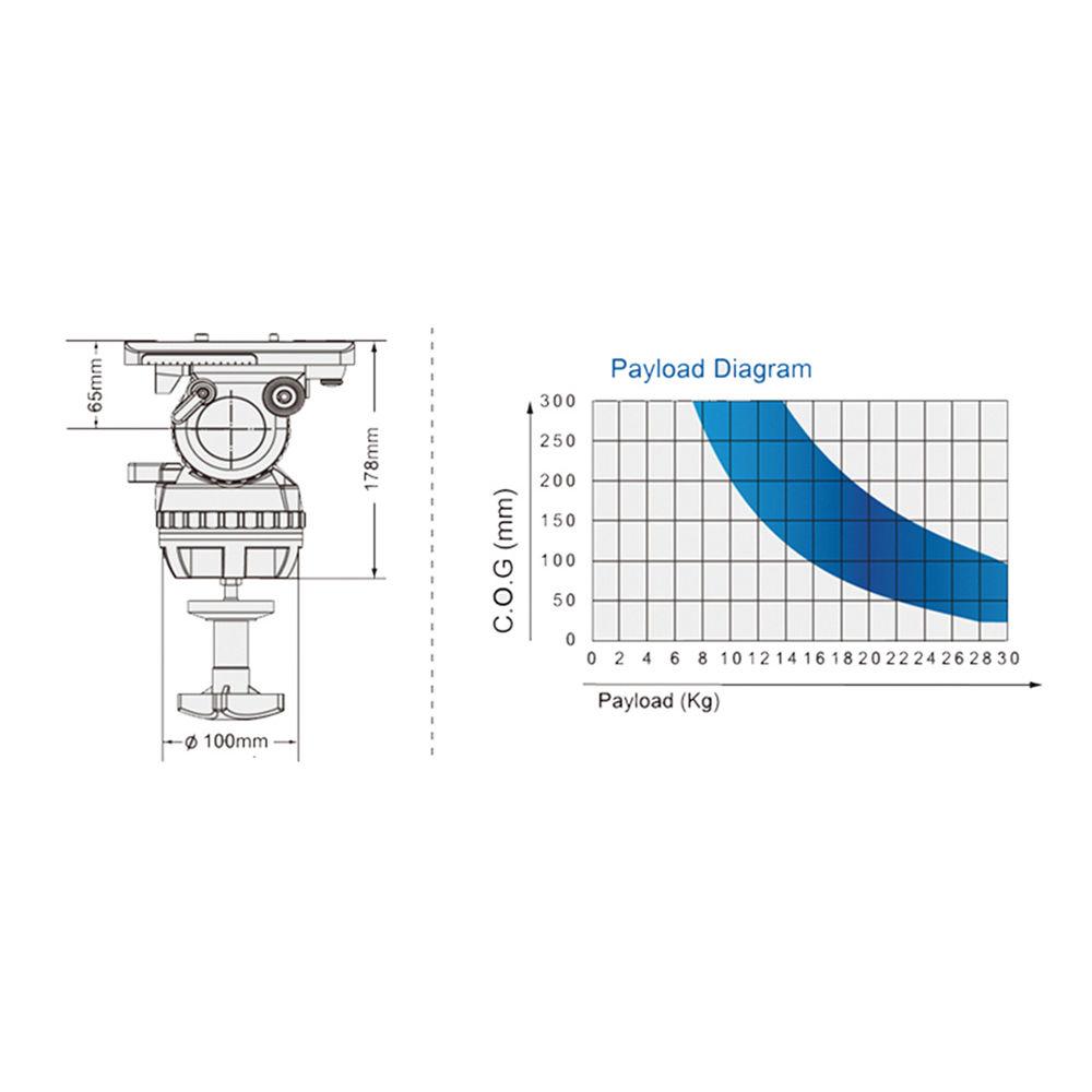 CAME-TV Carbon Fiber Tripod with Fluid Head