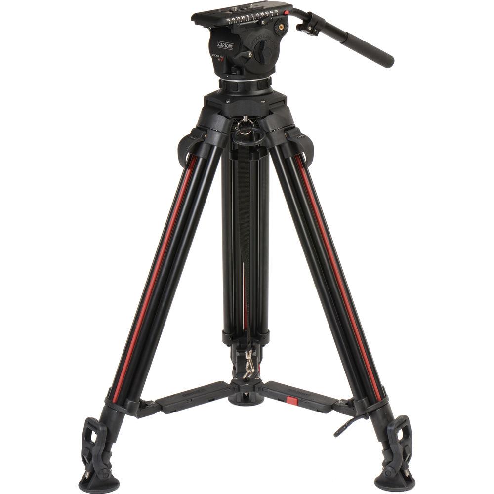 Cartoni Focus 12 Fluid Head with 2-Stage Aluminum Smart-Stop SDS Tripod System