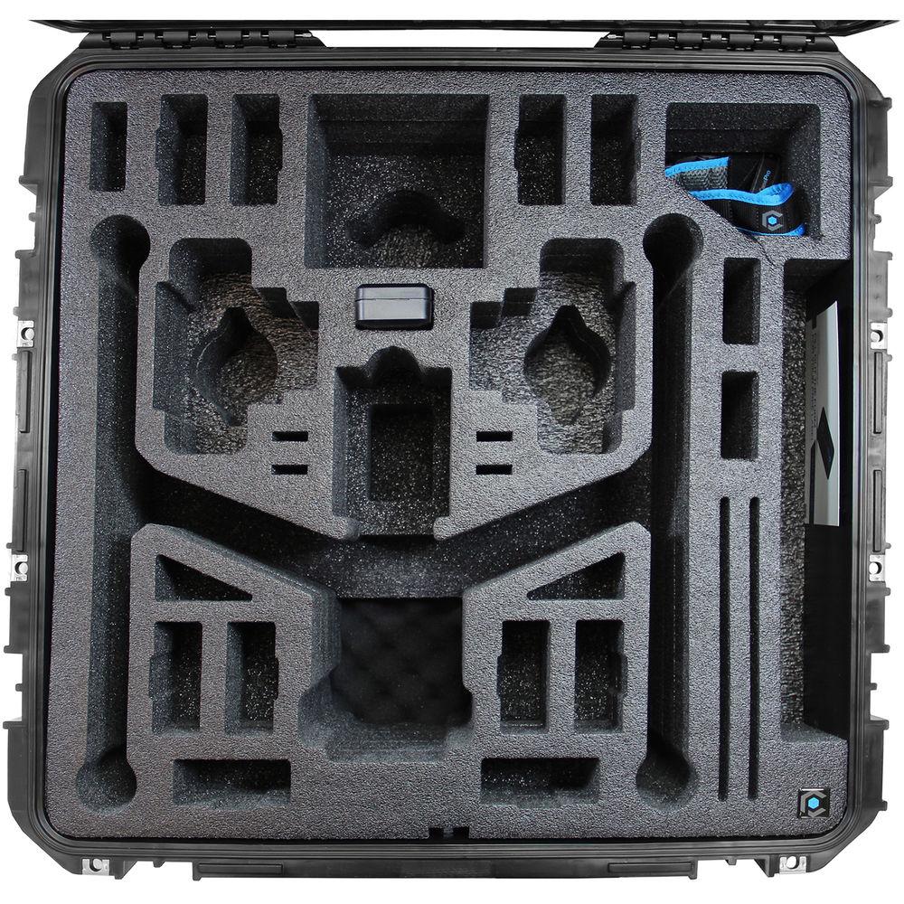 CasePro Wheeled Hard Case for DJI Inspire 2 Quadcopter in Landing Mode