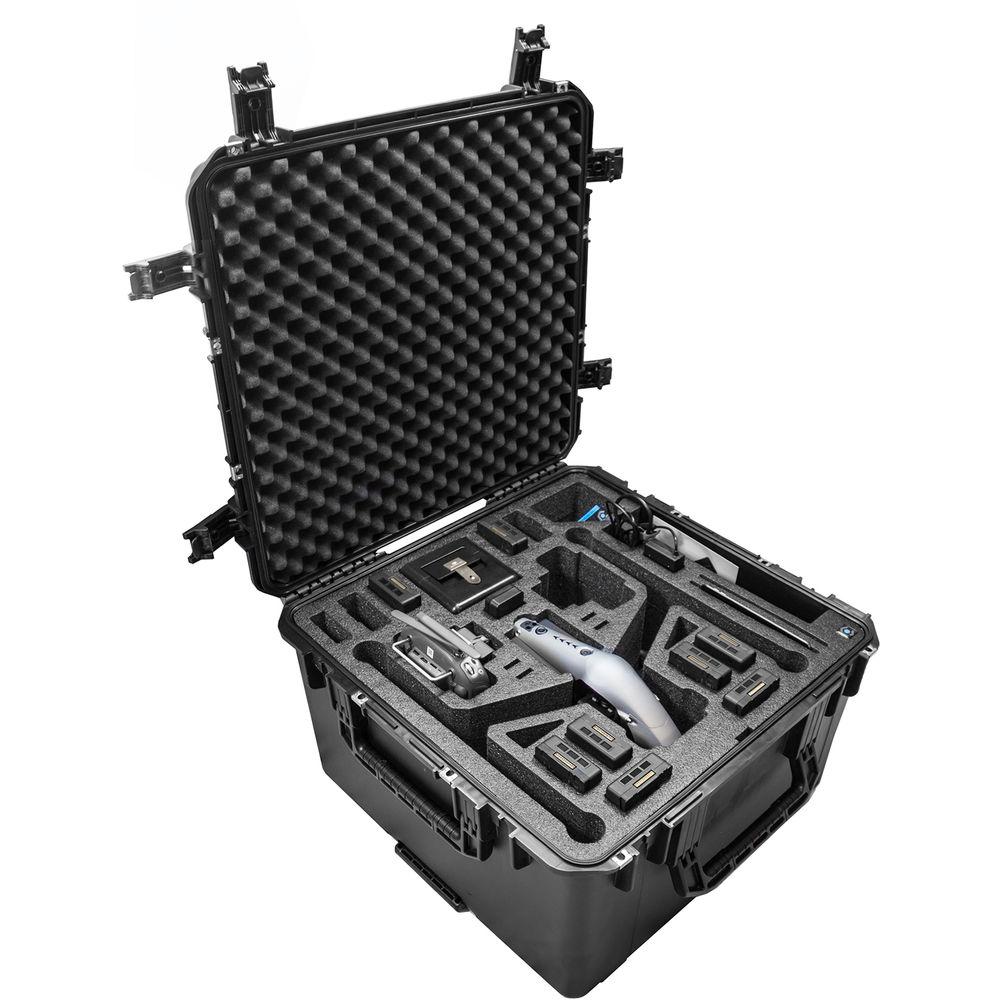 CasePro Wheeled Hard Case for DJI Inspire 2 Quadcopter in Landing Mode