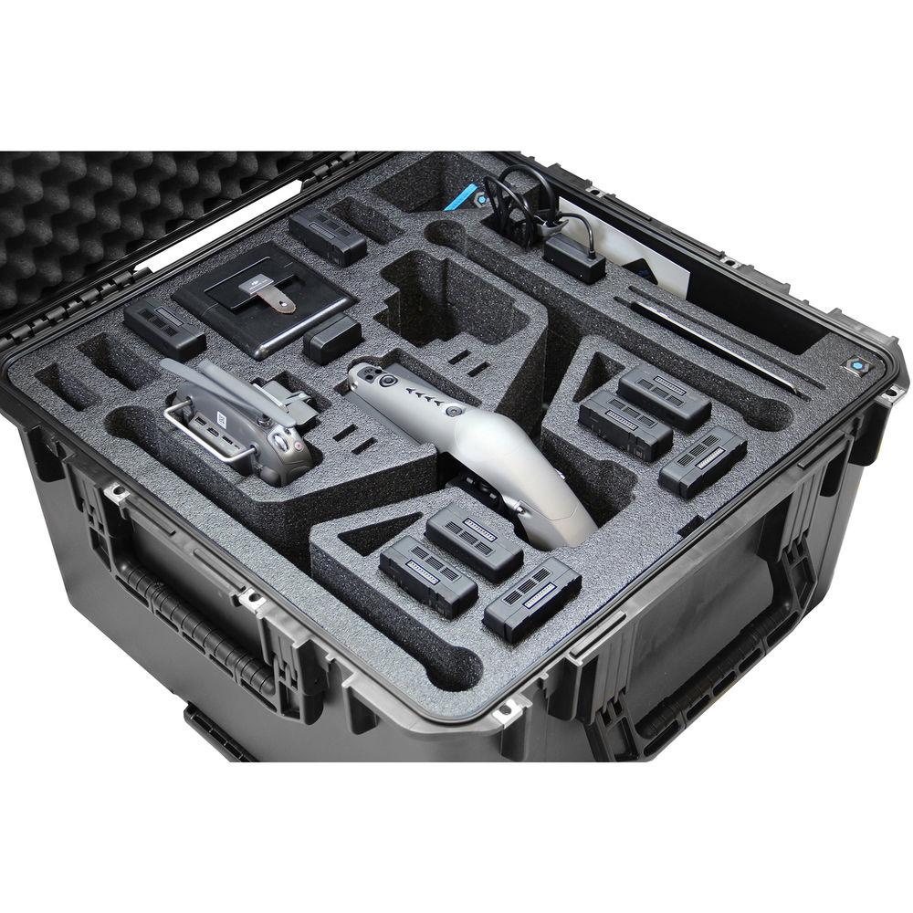 CasePro Wheeled Hard Case for DJI Inspire 2 Quadcopter in Landing Mode