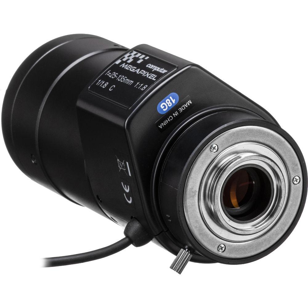 computar C-Mount 25 to 135mm Varifocal Lens with DC Auto Iris