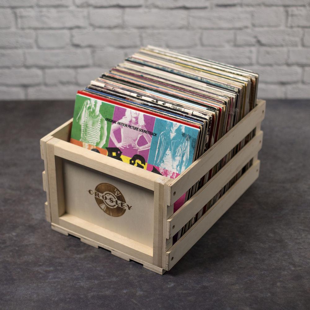 Crosley Radio Record Storage Crate for 75 LP Albums