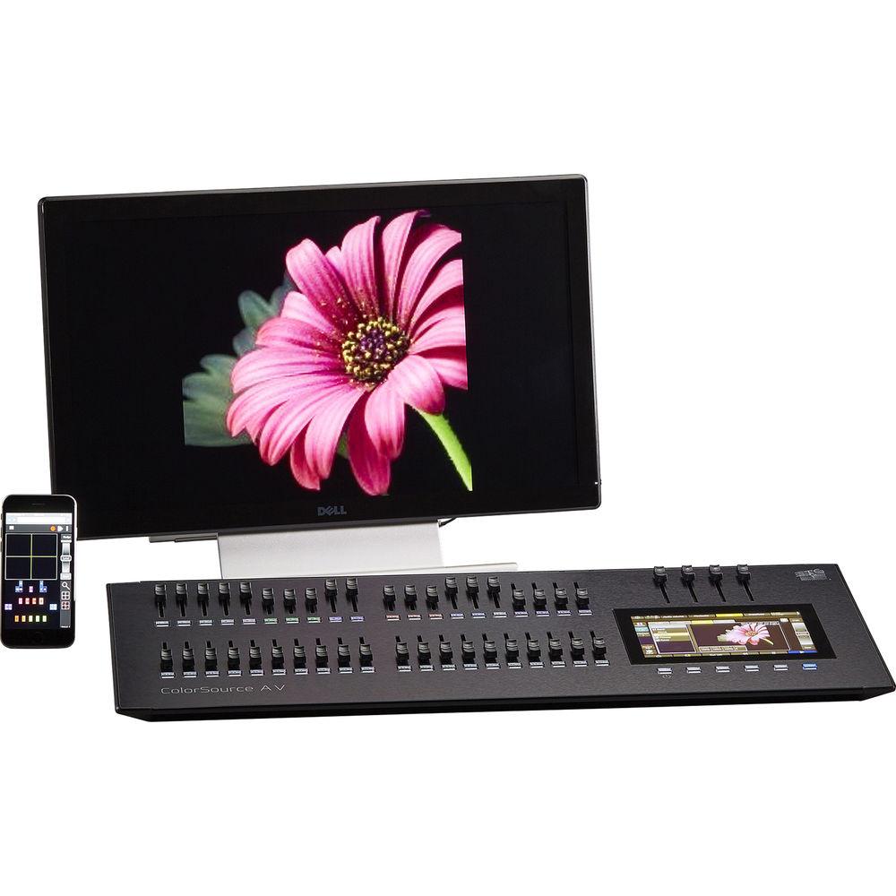 ETC 40-Fader ColorSource AV Console with Network, Audio, and Video, ETC, 40-Fader, ColorSource, AV, Console, with, Network, Audio, Video