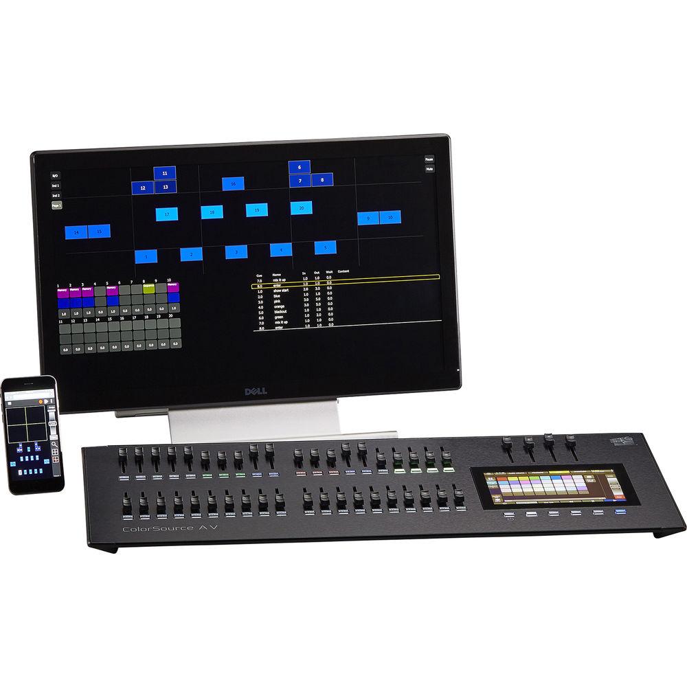 ETC 40-Fader ColorSource AV Console with Network, Audio, and Video