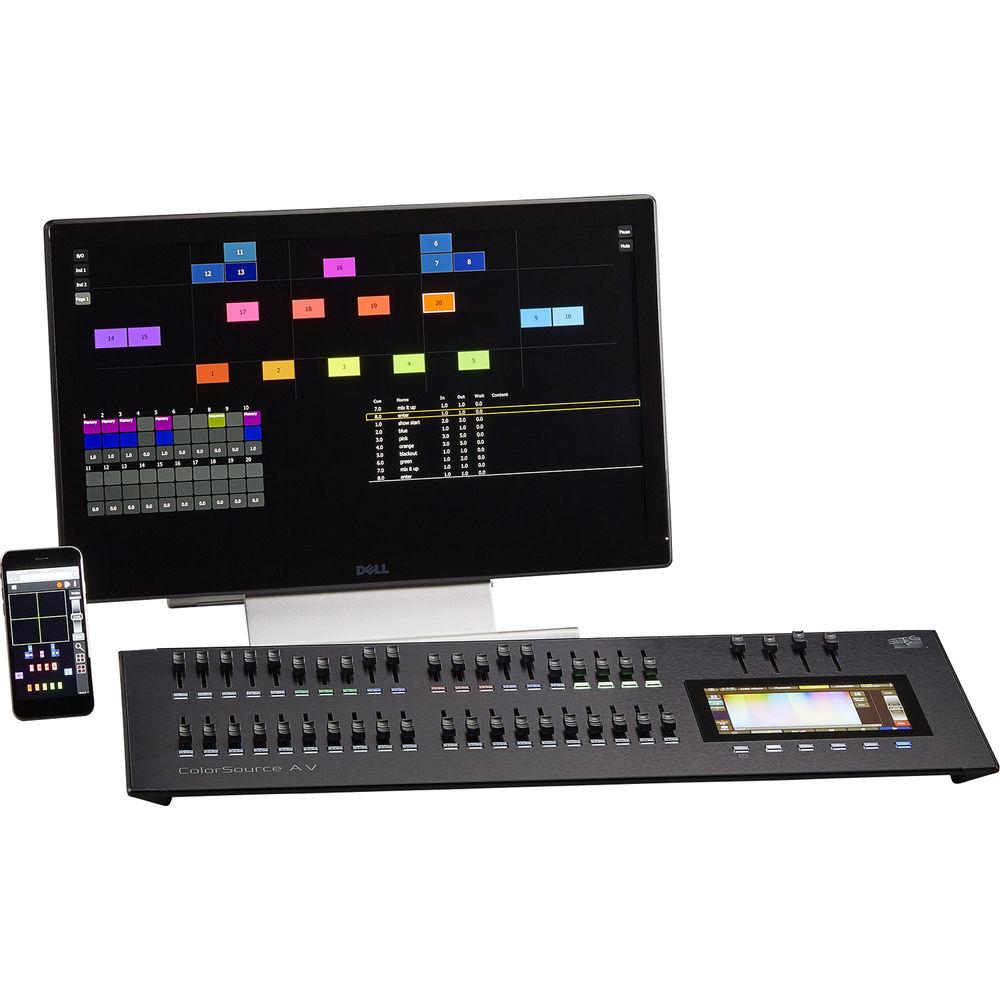 ETC 40-Fader ColorSource AV Console with Network, Audio, and Video